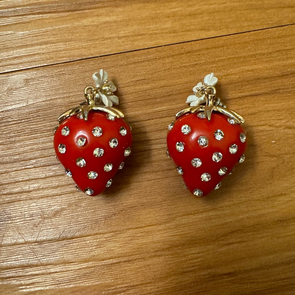 Betsy Johnson Strawberry Earrings